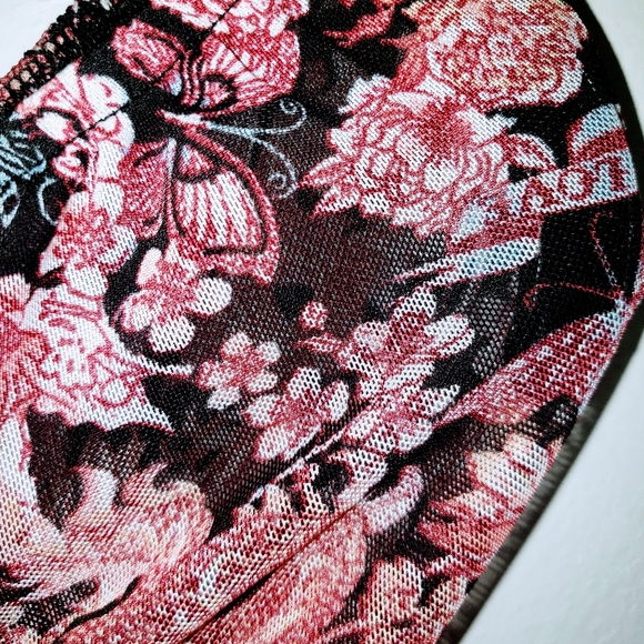 ALMOST FAMOUS L/S CROP TOP SZ L - Picture 5 of 10